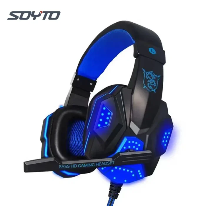 SY830  Wired Stereo Headphone Noise Cancelling Gamer Headset Led Gaming Headphone with Mic for PC Headset Game Ps45 Switch xbox - Imagen 6