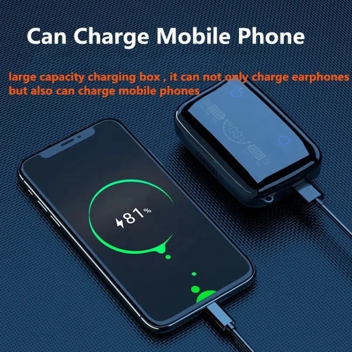 Tws Earphone M19 Earbuds with Power Bank True Wireless Gaming Headset Headphone Noise Cancelling in Ear Phones air Buds Earbuds - Imagen 3