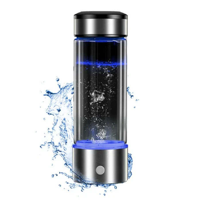Generador de hidrógeno, filtro de agua, 430 ml, generador alcalino, agua rica en hidrógeno, botella portátil, ionizador, electrólisis H2 puro. - Imagen 5