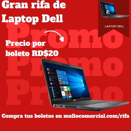 Boleto de rifa laptop dell